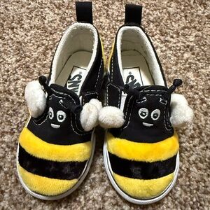 Vans Kids Black and Yellow Bee Sneakers